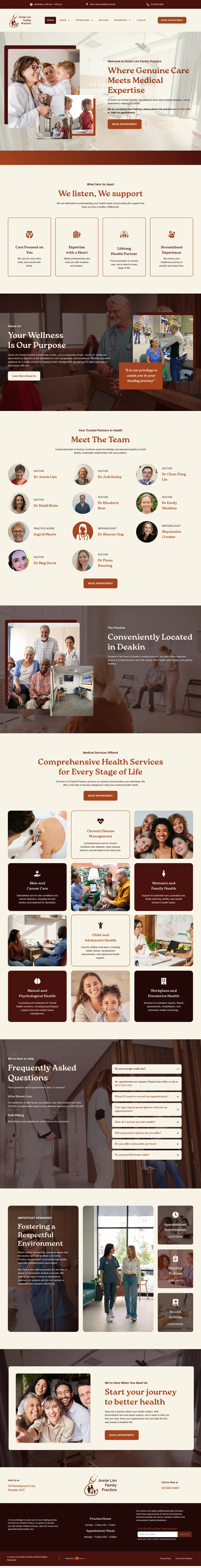 The Annie Lim Family Practice website