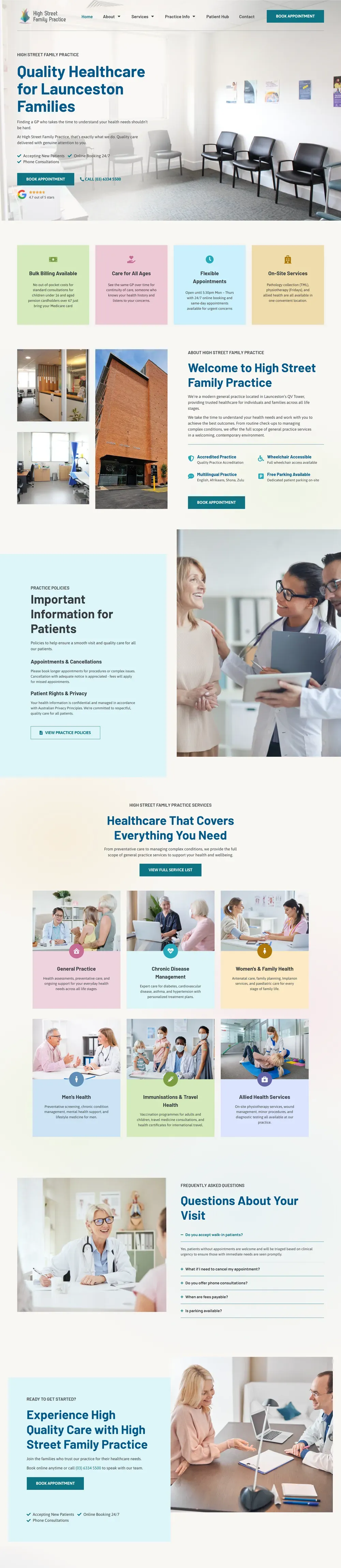 The High Street Family Practice website